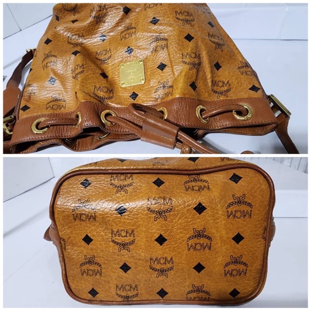 Authentic Mcm Visetos Essential Drawstring Bucket… - image 7